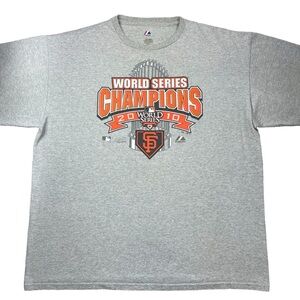 San Francisco Giants Baseball 2010 World Series Champions Men’s Gray t-shirt 2XL